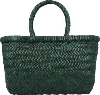 Dragon Diffusion Mini Flat Gora Leather Top Handle Bag