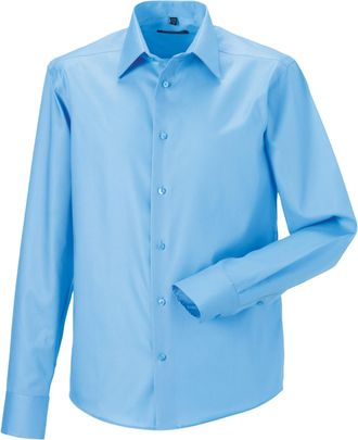 Russell Athletic Russell Collectie Heren Lange Mouwen Ultiem Niet-Ijzershirt op maat gemaakt (Heldere lucht)