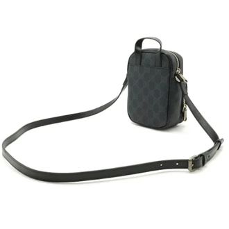 Gucci Pre-owned Cross Body Bags, female, Black, Size: ONE SIZE Pre-owned Canvas Cross Body Bag