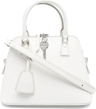 Maison Margiela 5AC Top Handle Bag - Dames - Handtassen - Wit - ONE Size - Katoen - Tassen