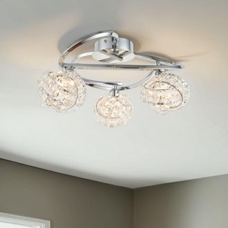 Pagazzi Monaco Semi-Flush Ceiling Light in Silver