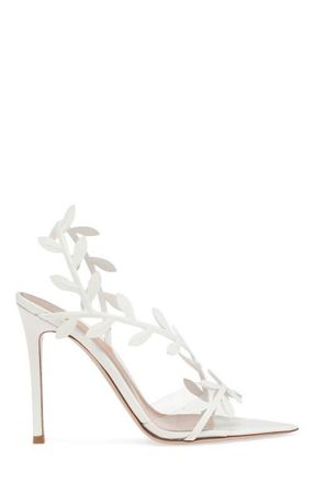 Gianvito Rossi Flavia Sandal in White at Nordstrom, Size 40.5