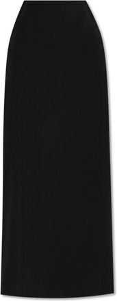 Balenciaga Rok met split aan de achterkant - Dames - Maxi Rokken - Zwart - XS - Wol - Rokken