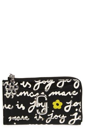 Marc Jacobs The Joy Top Zip Multi Snapshot Wallet in Black Multi at Nordstrom