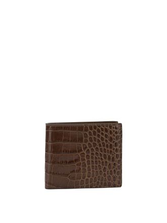 Tom Ford Crocodile Print Leather Wallet