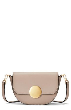 Oryany Lottie Leather Saddle Crossbody Bag in Taupe at Nordstrom