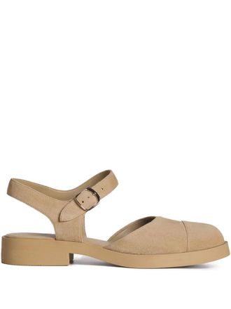 12 Storeez suede flat pumps - Neutrals