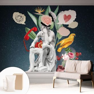 Tulup Carta Da Parati Non Tessuto - Decorazione Da Muro - Traspirante - Con Motivo - Per Camera Da Letto Cucina Arte Surrealista 312x219 Cm