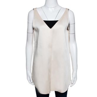 Joseph Cream Double Satin Davis A Line Top