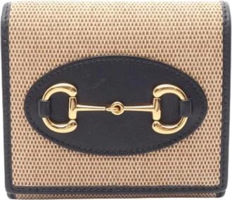 Gucci Pre-owned Wallets, female, Beige, Size: ONE SIZE Pre-owned Bi-fold Wallet