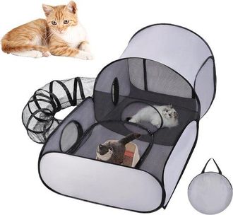 OEM T&uacute;nel Para Gatos, Plegable, Parque Infantil Para Gatitos, Parque Ligero Para Mascotas, Juguete Duradero Para Gatos, Camping Y Viajes