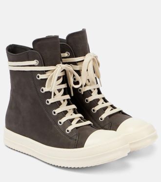 Rick Owens Geobasket suede high-top sneakers