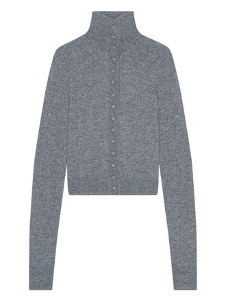 Remain Cardigan a collo alto con bottoni - Grigio