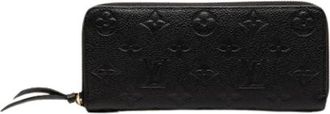 Louis Vuitton Pre-owned Wallets, female, Black, Size: ONE SIZE Pre-owned Monogram Empreinte Zip Around Wallet