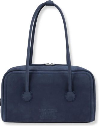 Marge Sherwood Soft Boston Small Schoudertas - Dames - Tassen - Blauw - Maat: ONE Size Zijde