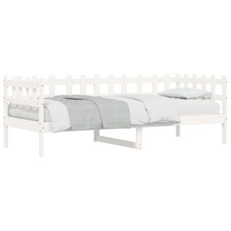 Berkfield Home Beautiful Day Bed White 90x190 cm Solid Wood Pine