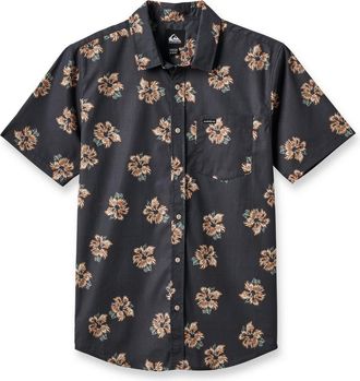 Quiksilver Wailua Classic Fit Floral Short Sleeve Button-Up Shirt in Phantom at Nordstrom Rack, Size Xx-Large