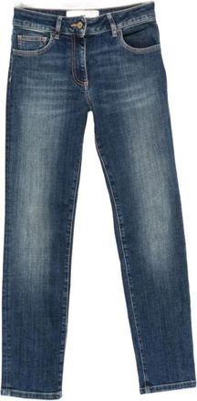 Elisabetta Franchi Straight Jeans - Dames - Regular Fit Jeans - Blauw - W29 - Jeans
