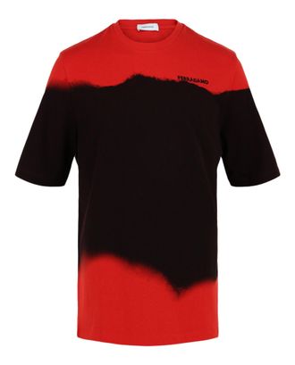 Ferragamo Printed Crewneck Short Sleeve T-Shirt