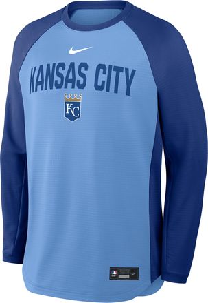 Nike Kansas City Royals Authentic Collection Nike Mens Dri-FIT Pullover Crew in Blue | 04H2006PROY-7PG