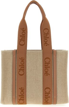 Chlo&eacute; Woody Medium Tote Bag Brown