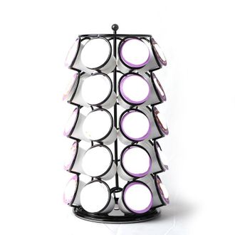 No Brand Soporte Giratorio Para C&aacute;psulas De Caf&eacute;, Con Capacidad Para 35 C&aacute;psulas, Ideal Para Colocar Sobre La Encimera De La Cocina En Casa O En La Oficina - C