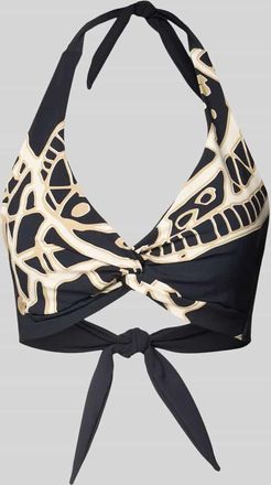 Barts Bikini-Oberteil mit Schnürverschluss in Black, Größe 42