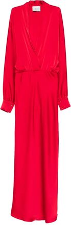 Atu Body Couture Midi-jurk met lange mouwen - Rood