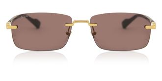 Gucci GG1221S 002 Mens Sunglasses Gold Size 56