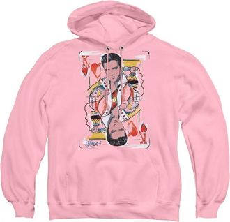 Gildan Elvis Presley King Of Hearts Adult Pull Over Hoodie