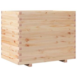 Berkfield Home Garden Planter 90x60x72 cm Solid Wood Pine in Tan | Size: 90 x 60 x 72 cm