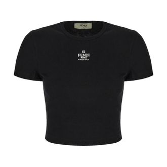 Fendi Mujer, Camisetas, Negro, Talla: M