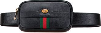 Gucci 2016-2025 Small Leather Ophidia belt bag - women - Calf Leather/Leather - One Size - Black