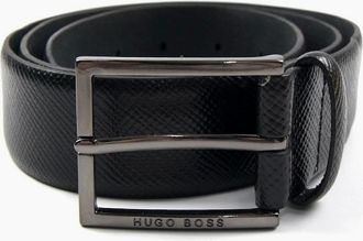 HUGO BOSS Mens Hugo Boss Perries Belt Black - Size: 100CM