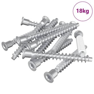 vidaXL Tornillos Confirmat 2100 Pcs Plateado Metal Vidaxl