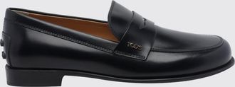Tod's Mocassini in pelle spazzolata con traversina e logo metallico