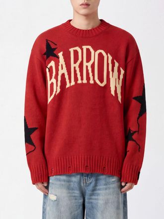 Barrow Maglia girocollo in misto lana con logo a contrasto e vestibilit&agrave; relaxed