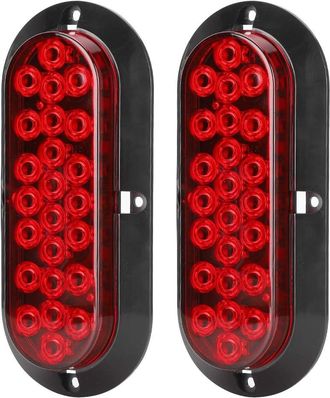 OEM Luz De Freno Trasera Led Ovalada Impermeable, Roja, Para Remolque De Cami&oacute;n