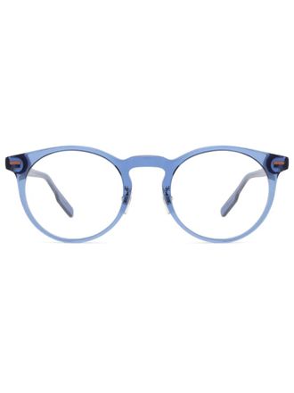 Ermenegildo Zegna round-frame glasses - men - Acetate - 50 - Blue