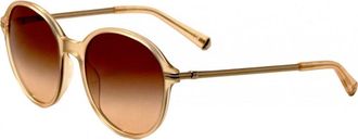 Kate Young for Tura Womens K531-CHA-55 K531 55 CHA Artemisia Sunglasses - Beige - One Size