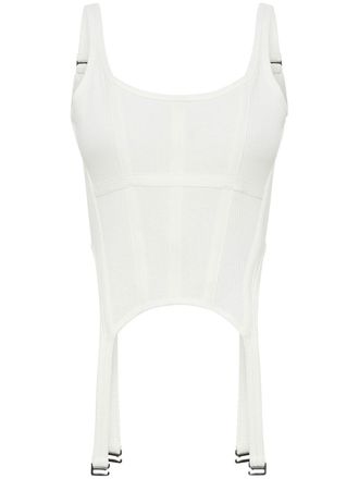Dion Lee Top a coste - Bianco