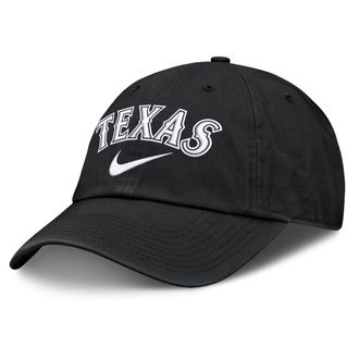 Nike Texas Rangers Primetime Club Nike Mens MLB Unstructured Adjustable Hat in Black | NB0100ATER-ZHP