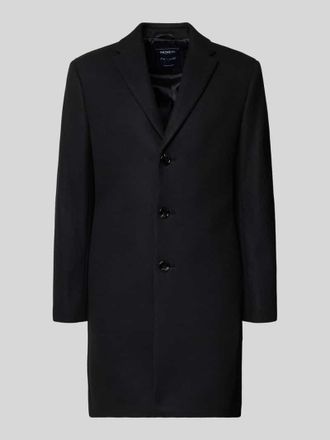 Mc Neal Regular Fit Wollmantel mit Reverskragen in Black, Gr&ouml;&szlig;e XXXL