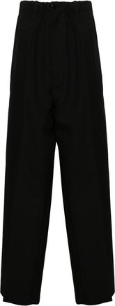 Random Identities Worker Broek met Lage Kruisnaad - Heren - Straight fit broeken - Zwart - M - Polyester - Broeken