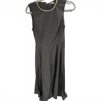 PESERICO Womens Knitted Panel Long Dress In Black