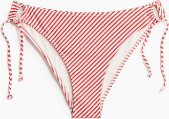 H&M Cheeky Tie-Tanga Bikinihose - Red