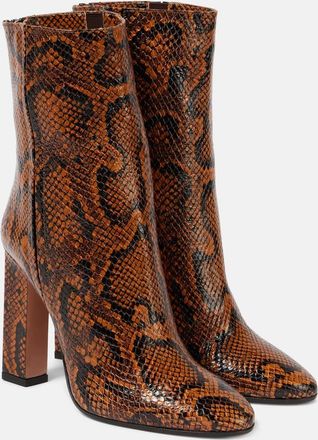 Aquazzura Joplin 105 printed leather bootie