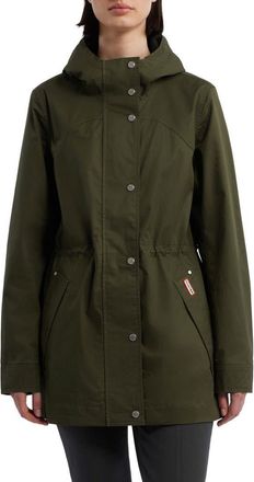 Hunter Adela Hooded Waterproof Jacket in Hunter Green at Nordstrom, Size X-Large