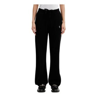 Sporty & Rich Truien & Vesten, Dames, Zwart, L, Wol, Wool Broeken SRC Cashmere