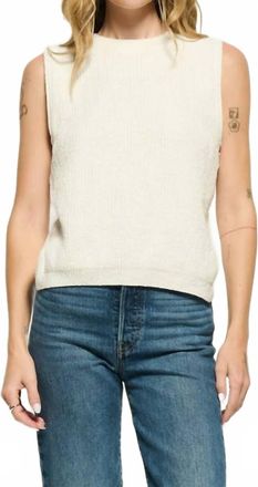 Nation Ltd Eliza Sleeveless Sweater In Porcelain
